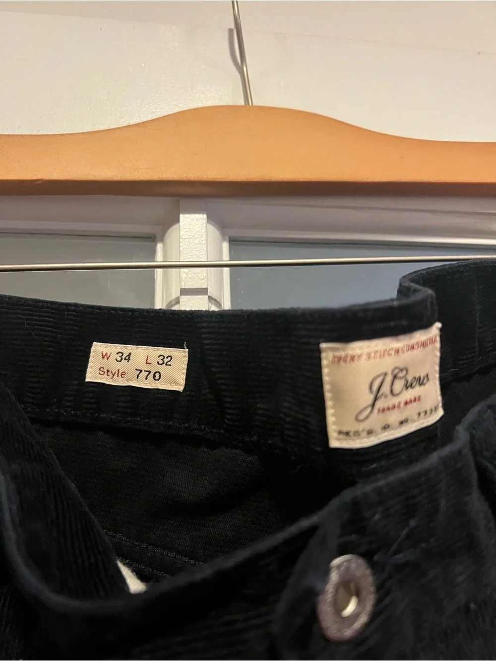 J. Crew Black Corduroy Men’s Pants - Classic Straight Fit